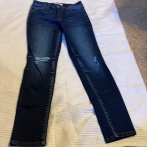 Kancan skinny jeans mid rise dark wash